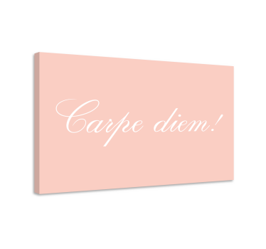 Quadro con frase cogli l'attimo motivazione - TenStickers