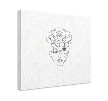 Quadro per corridoio Donna minimalista senza volto - TenStickers