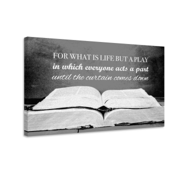 Quadro con frase copione della vita - TenStickers
