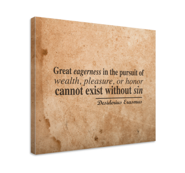 Quadro con frase desiderio e ricchezza - TenStickers