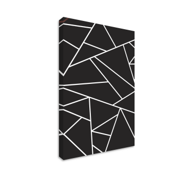 Dipinto geometrico composizione angolare astratta - TenStickers
