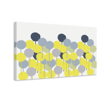Dipinto geometrico design a motivo circolare - TenStickers