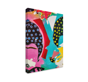 Quadro astratto forme colorate vivaci - TenStickers