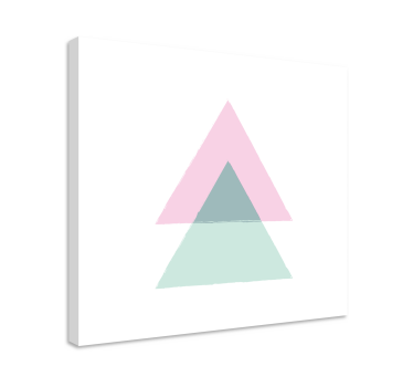 Dipinto geometrico forme triangolari - TenStickers