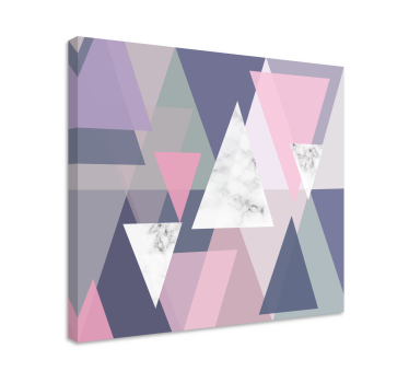 Dipinto geometrico motivi triangolari astratti - TenStickers