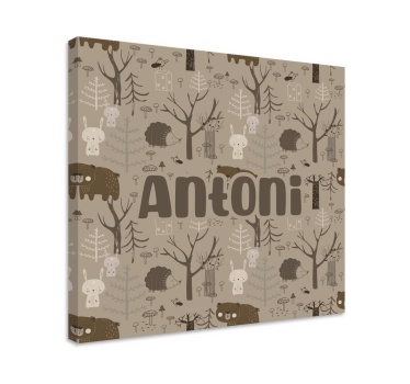 Quadri cameretta neonato creature del bosco adorabili - TenStickers