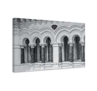 Quadro città e paesi design architettonico ad arco - TenStickers