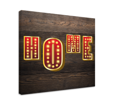 Quadro con frase insegna luminosa per casa - TenStickers
