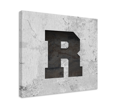 Quadro lettera personalizzata stile industriale - TenStickers