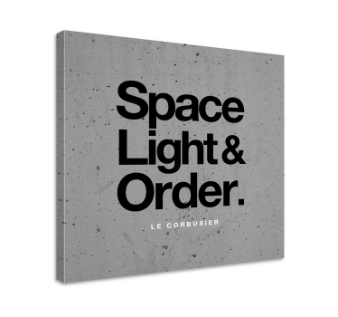 Quadro stampa testo Le Corbusier frasi quadro - TenStickers