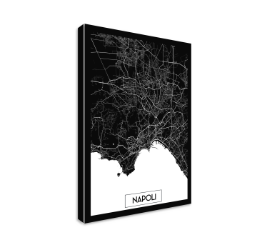 Quadro di città e paesi Napoli quadro mappamondo - TenStickers