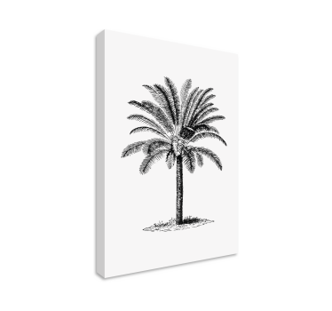 Quadro con disegno di palma - TenStickers