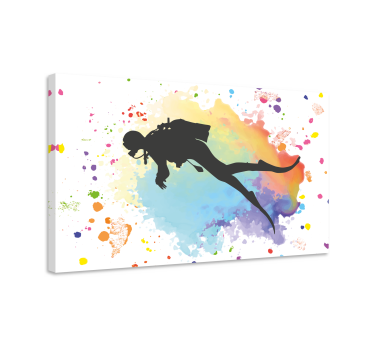 Poster con subacqueo colorato - TenStickers