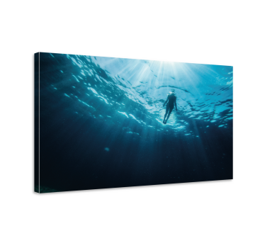 Quadro con fotografia di subacqueo - TenStickers