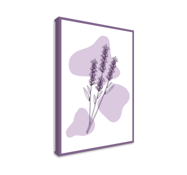 Dipinto fiori disegno pianta di lavanda - TenStickers