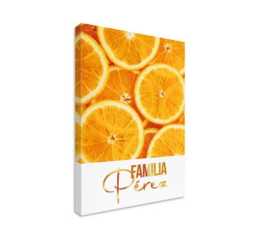 Quadro arance famiglia personalizzabile - TenStickers