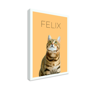 Quadro ritratto animale domestico personalizzabile - TenStickers