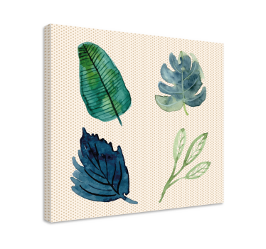Quadro salone foglie tropicali - TenStickers