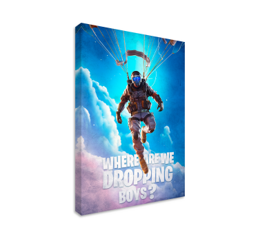 Quadro videogioco dove stiamo cadendo? - TenStickers