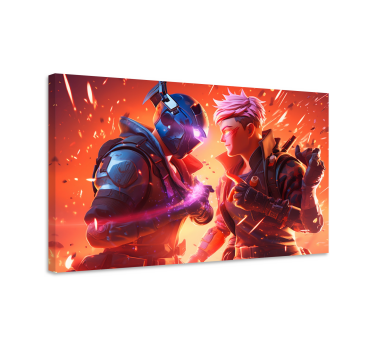 Quadro videogioco combattimento epico - TenStickers