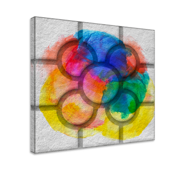 Quadro vintage tessere di strada colorate  - TenStickers