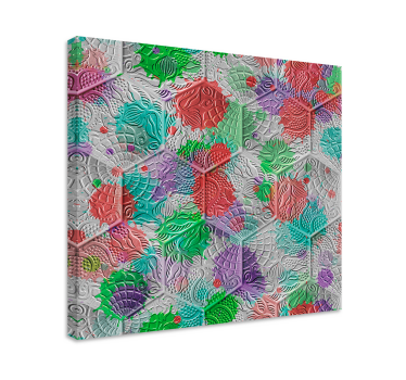 Quadro vintage piastrelle Gaudi macchiate - TenStickers