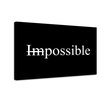 Quadro motivazionale impossibile possibile - TenStickers