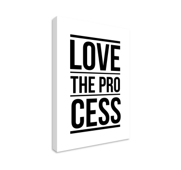 Quadro motivazionale Ama il processo - TenStickers