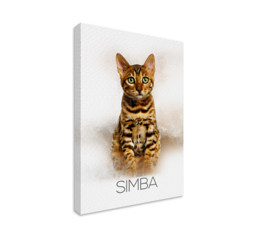 Quadro personalizzabile ritratto di animale domestico - TenStickers