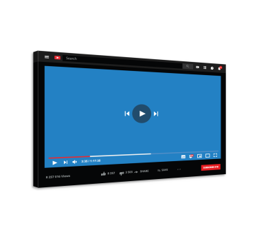 Quadro personalizzabile YouTube - TenStickers