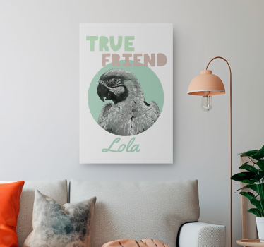 Quadro personalizzabile animale domestico vero amico  - TenStickers