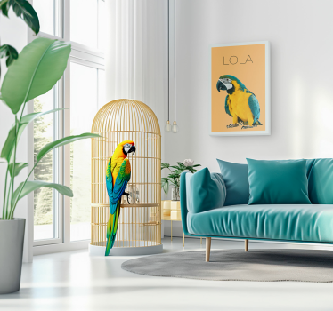 Quadro ritratto animale domestico personalizzabile - TenStickers