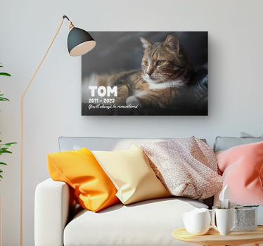 Quadro epitaffio animale domestico personalizzabile - TenStickers
