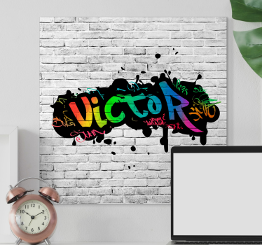 Quadro camera da letto nome personalizzato - TenStickers