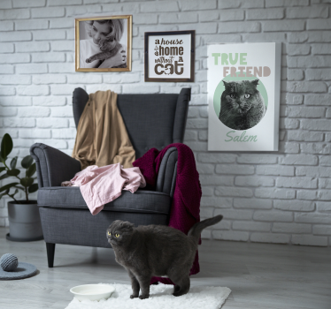 Quadro personalizzabile animale domestico vero amico  - TenStickers