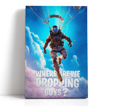Quadro videogioco dove stiamo cadendo? - TenStickers