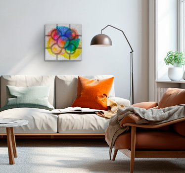 Quadro vintage tessere di strada colorate  - TenStickers