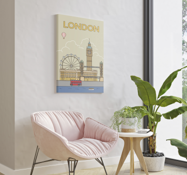 Quadro città e paesi Londra - TenStickers