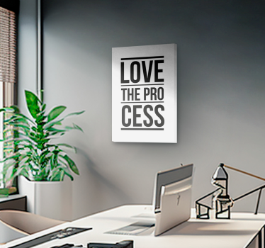 Quadro motivazionale Ama il processo - TenStickers