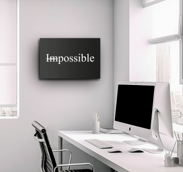Quadro motivazionale impossibile possibile - TenStickers