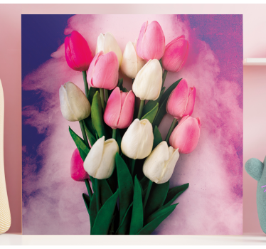 Quadro fiori Tulipani colorati - TenStickers