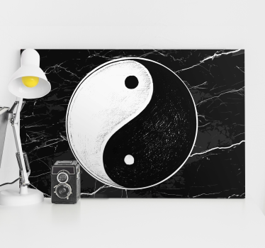 Quadro casa Equilibrio yin yang originale - TenStickers