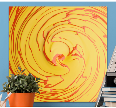 Quadro astratto movimento a spirale vibrante - TenStickers
