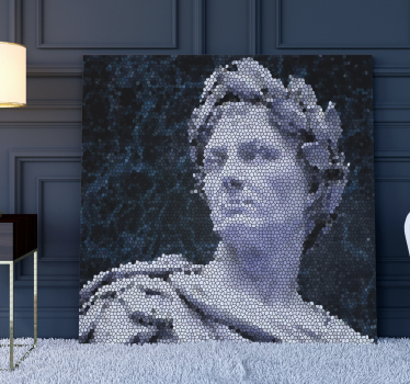 Quadro astratto ritratto in mosaico - TenStickers