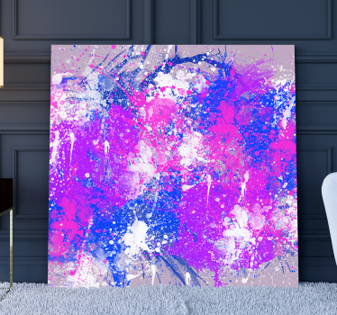 Quadro astratto schizzi astratti vibranti - TenStickers
