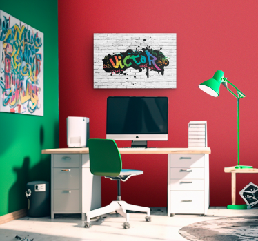 Quadro camera da letto nome personalizzato - TenStickers