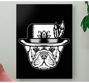 Quadro con cane bulldog francese - TenStickers