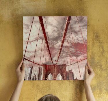 Quadro città e paesi struttura iconica del ponte - TenStickers