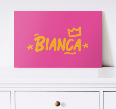 Dipinto con alfabeto e lettere display nome creativo - TenStickers