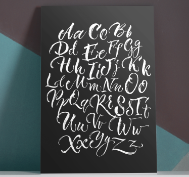Dipinto con alfabeto e lettere esposizione elegante - TenStickers